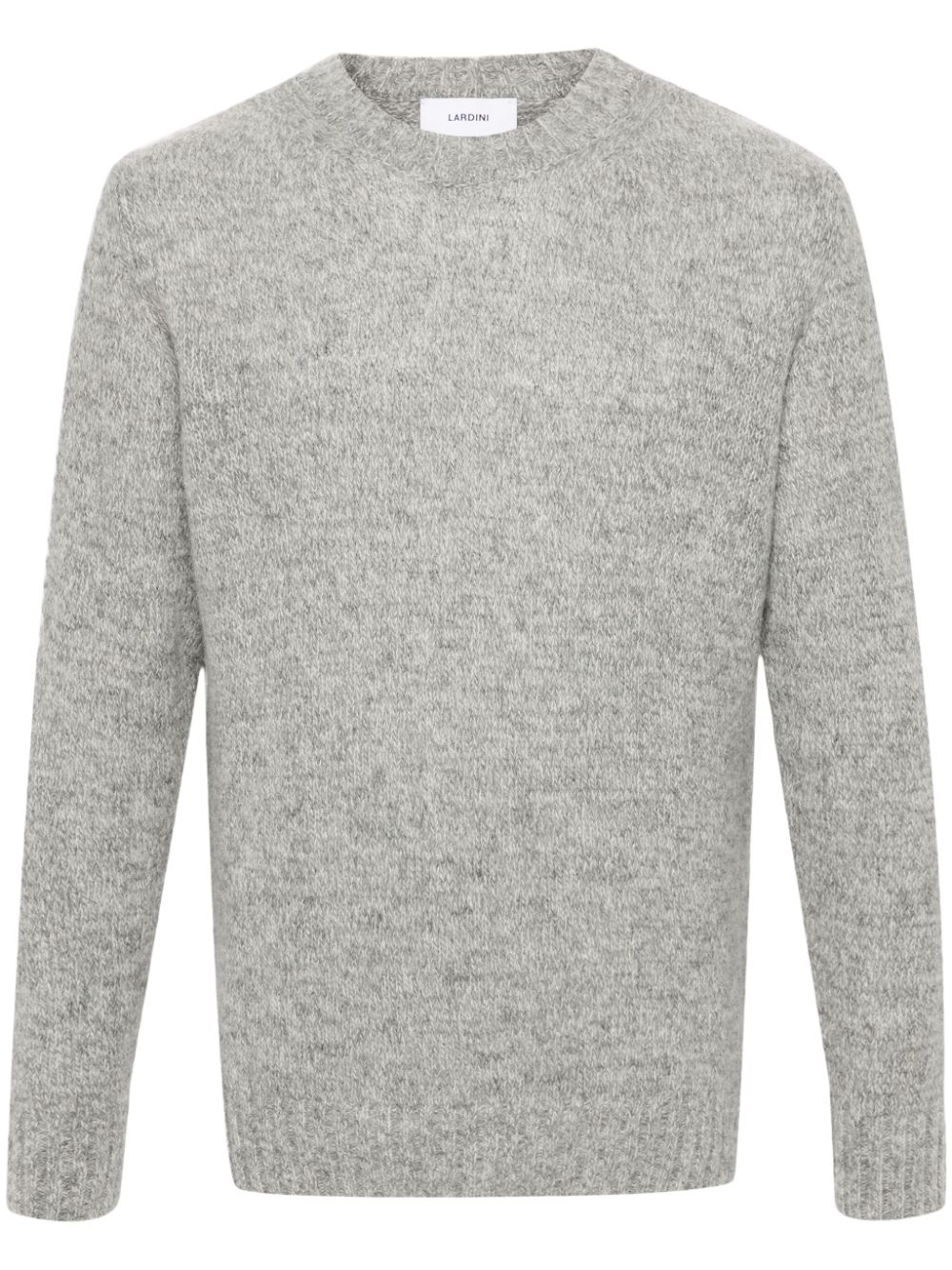Lardini long-sleeve crew-neck Sweater Grey Maison-Kitsune Men Knitted Sweaters