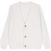 Men Cardigans Maison-Kitsune Lardini ribbed-knit Cardigan Neutrals