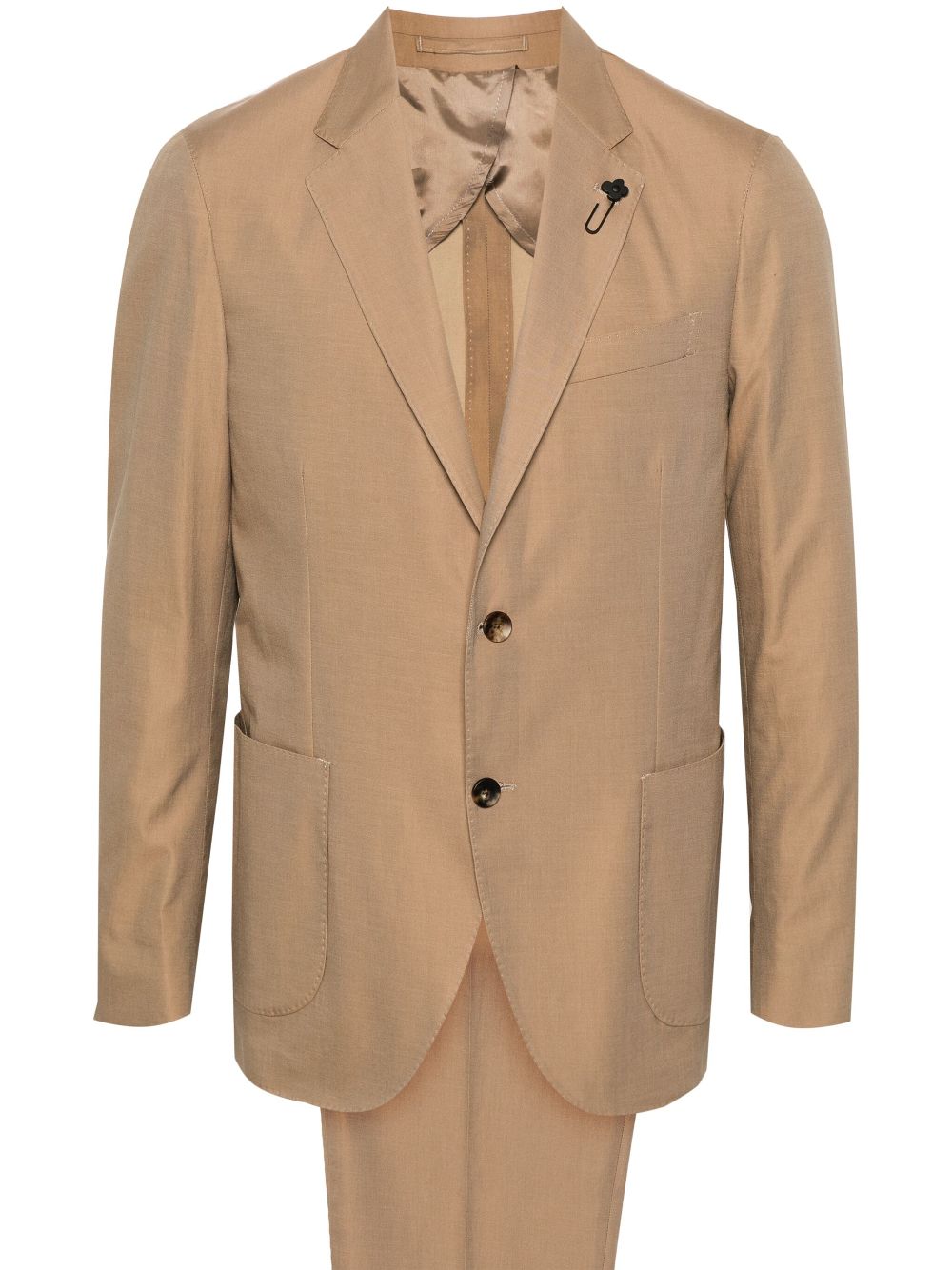 Lardini single-breasted Suit Neutrals Maison-Kitsune Men Single Breasted Suits