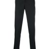 Men Tailored Pants Maison-Kitsune Lardini slim-fit Tailored Trousers Black