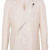 Lardini peak-lapels double-breasted Blazer Neutrals Men Blazers Maison-Kitsune
