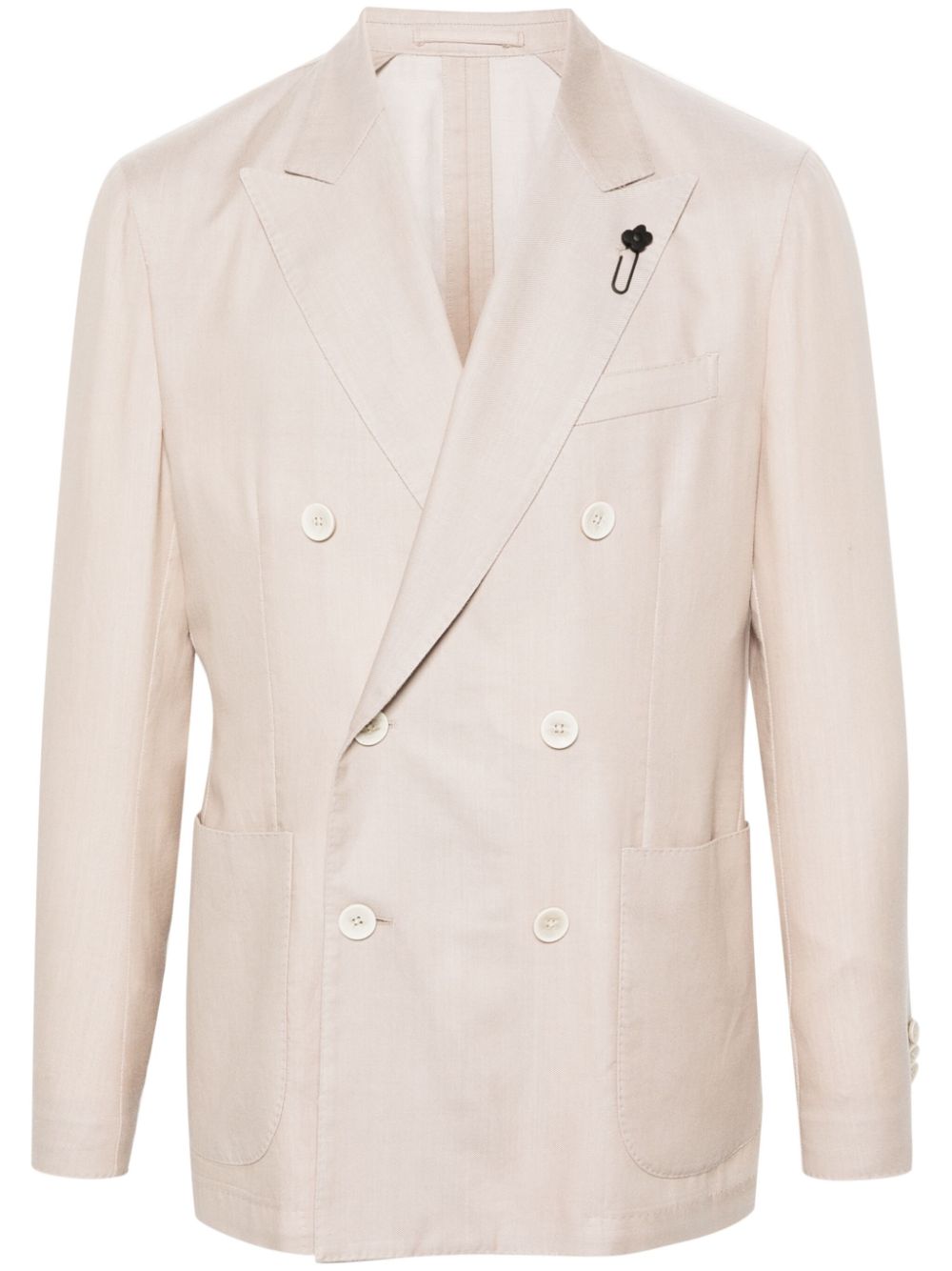 Lardini peak-lapels double-breasted Blazer Neutrals Men Blazers Maison-Kitsune