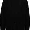 Men Cardigans Maison-Kitsune Lardini button-up Cardigan Black