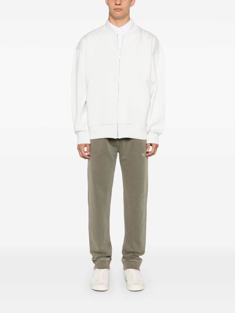Maison-Kitsune Sweatshirts Men Lardini Zip Sweatshirt White