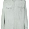 Lardini long-sleeve Cotton Shirt Green Men Shirts Maison-Kitsune