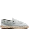 Men Espadrilles Maison-Kitsune Lardini penny-slot Suede Espadrilles Blue