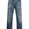 Maison-Kitsune Regular & Straight-Leg Jeans Men Lardini Distressed straigh-leg Jeans Blue
