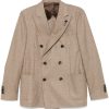 Maison-Kitsune Blazers Men Lardini Prince Of Wales-check Blazer Brown