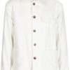 Lardini Buttoned Cotton Shirt Jacket White Maison-Kitsune Men Shirt Jackets