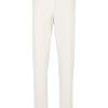Maison-Kitsune Lardini pressed-crease Tailored Trousers White Men Tailored Pants