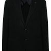 Maison-Kitsune Lardini single-breasted Textured Blazer Blue Men Blazers
