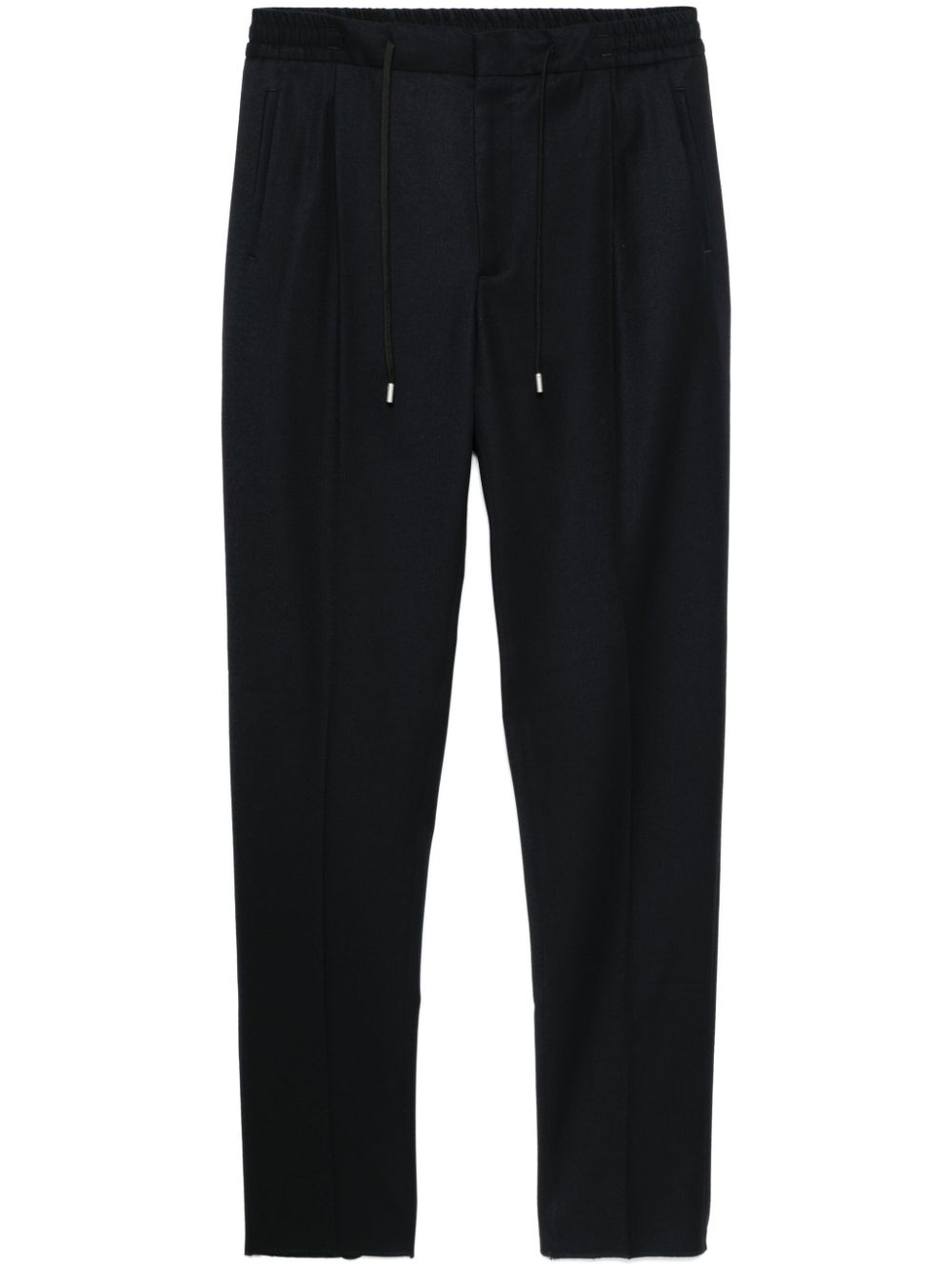Maison-Kitsune Lardini Pleated Trousers Blue Men Tapered Pants