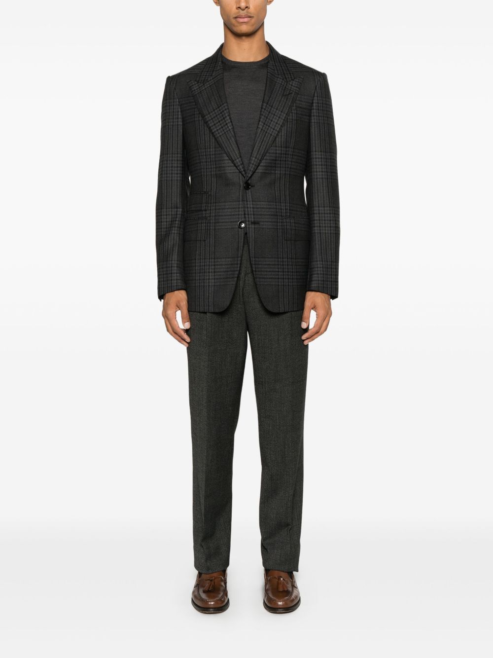Lardini Flannel Trousers Grey Men Chinos Maison-Kitsune