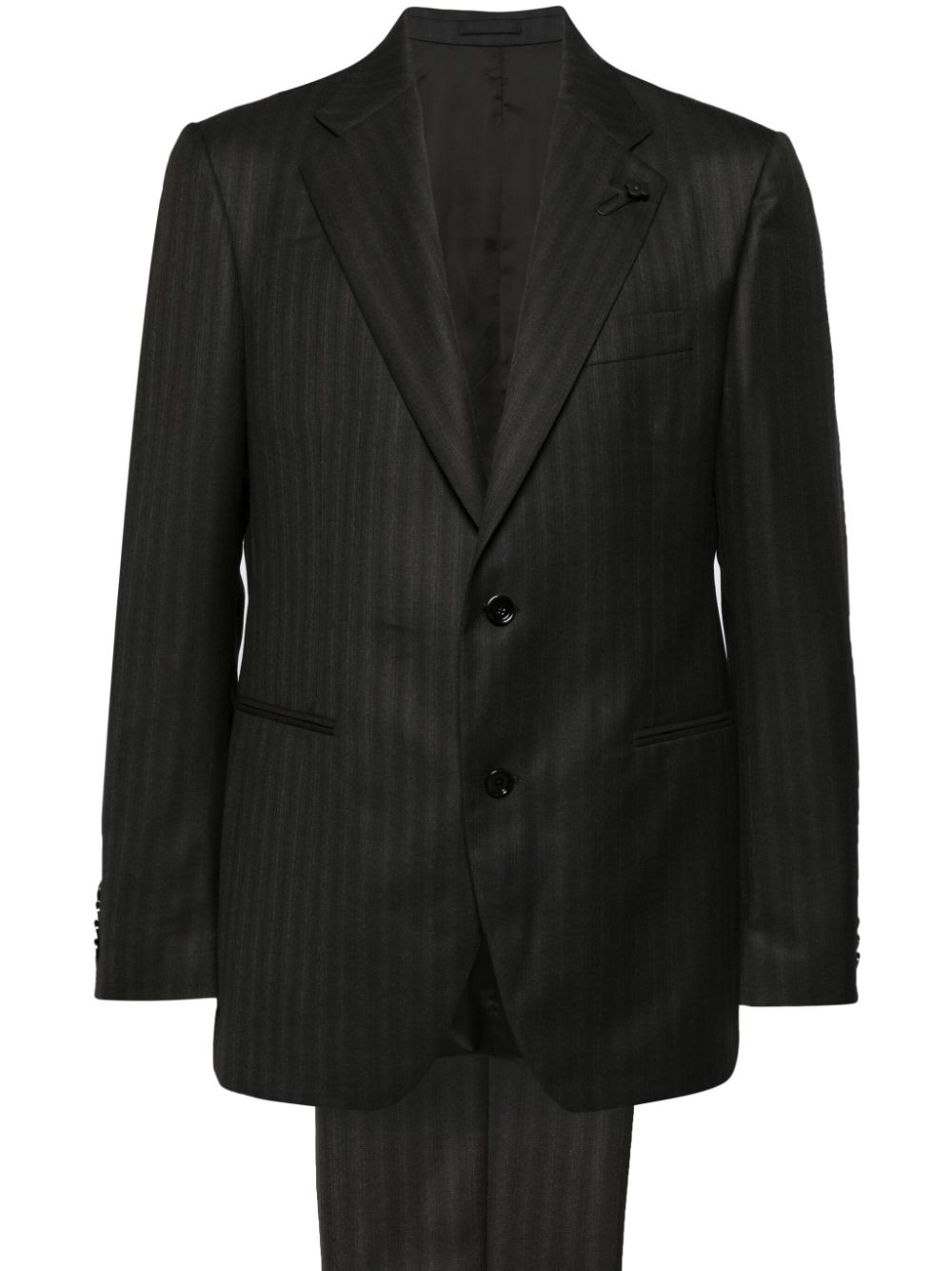 Maison-Kitsune Single Breasted Suits Men Lardini Feeling Suit Grey