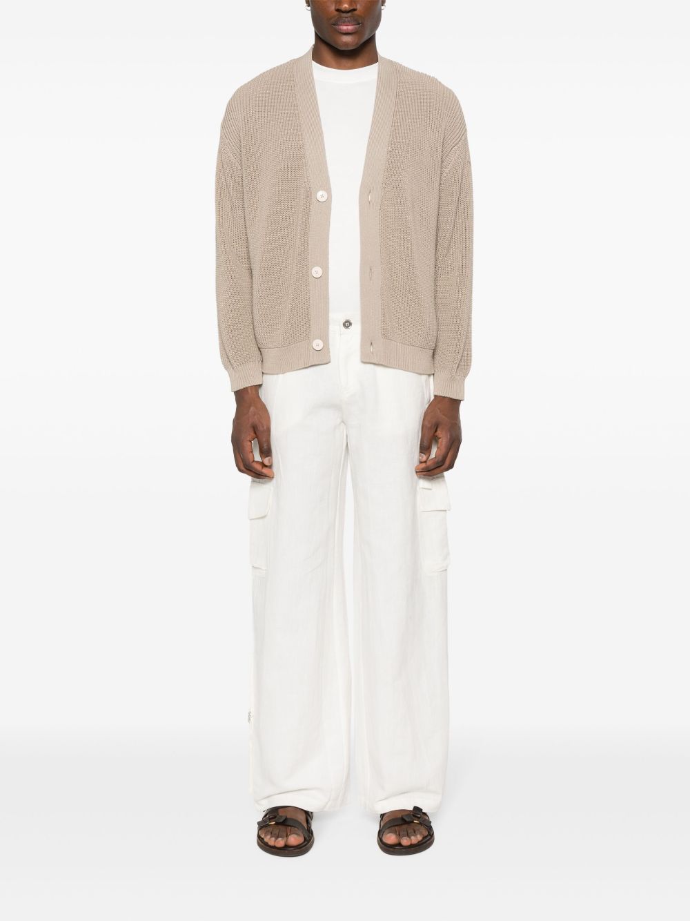 Lardini crew-neck Cotton T-shirt White Men T-Shirts Maison-Kitsune