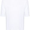 Lardini Ribbed short-sleeve Jumper White Men Knitted Sweaters Maison-Kitsune