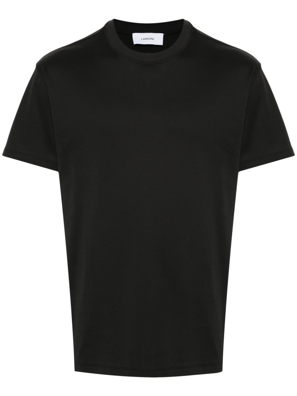 Maison-Kitsune Lardini logo-tag T-shirt Black Men T-Shirts