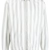 Lardini Striped zip-up Jacket Green Maison-Kitsune Men Bomber Jackets