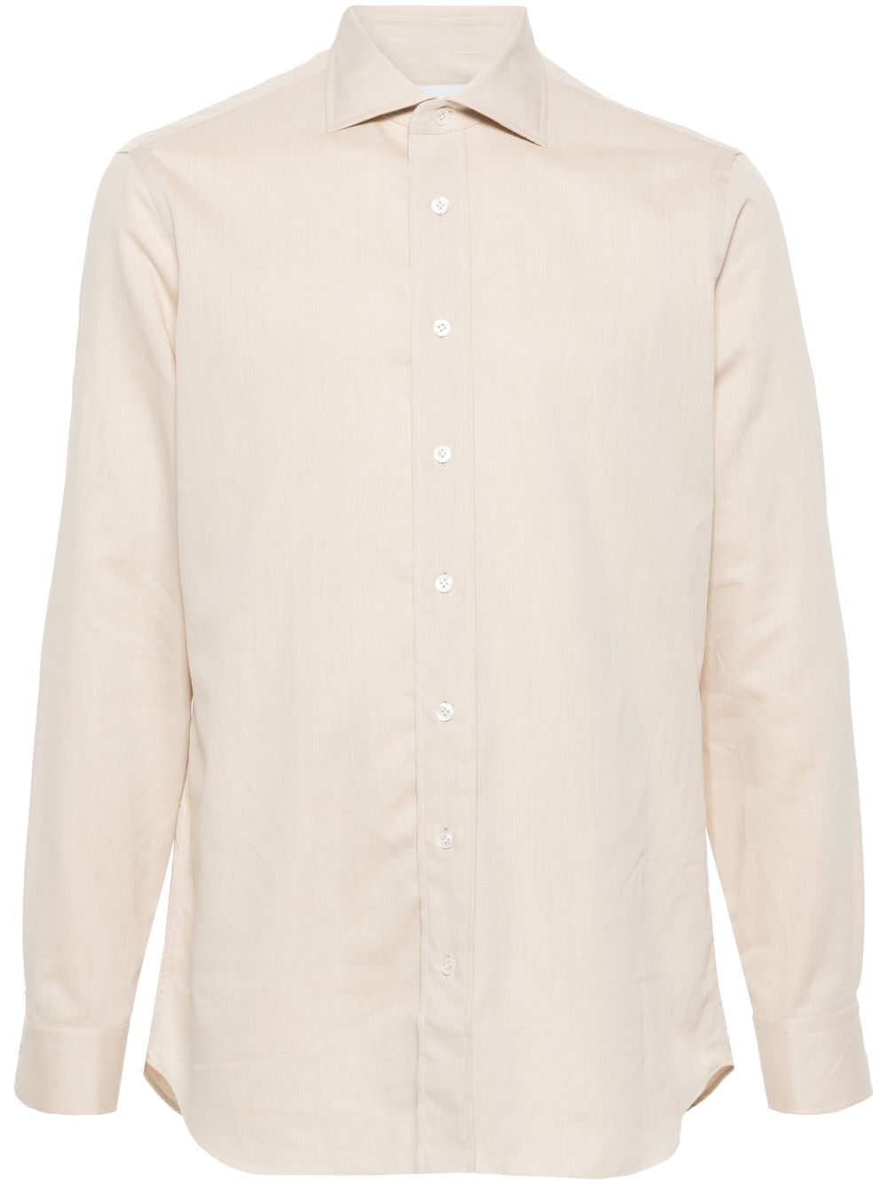Maison-Kitsune Lardini wingtip-collar Shirt Neutrals Men Shirts