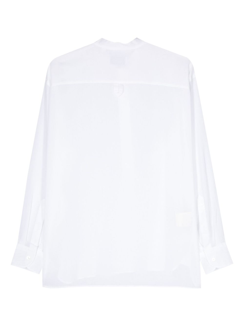 Lardini semi-sheer Cotton Shirt White Maison-Kitsune Men Shirts