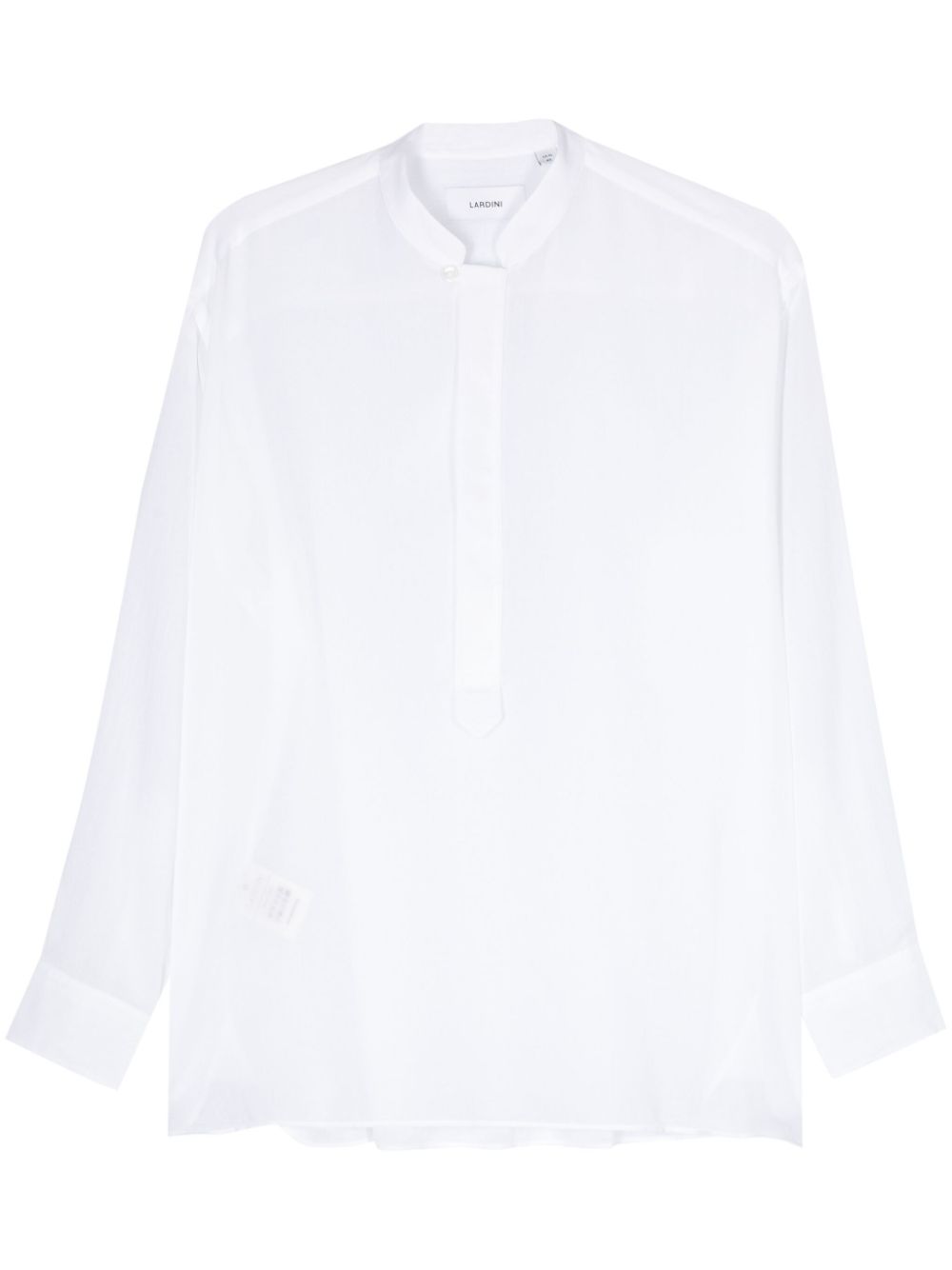 Lardini semi-sheer Cotton Shirt White Maison-Kitsune Men Shirts