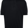 Lardini logo-embroidered Cotton Polo Shirt Blue Maison-Kitsune Men Polo Shirts