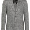 Maison-Kitsune Blazers Men Lardini speckled-effect Blazer Grey