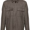 Lardini Houndstooth Jacket Brown Men Shirt Jackets Maison-Kitsune