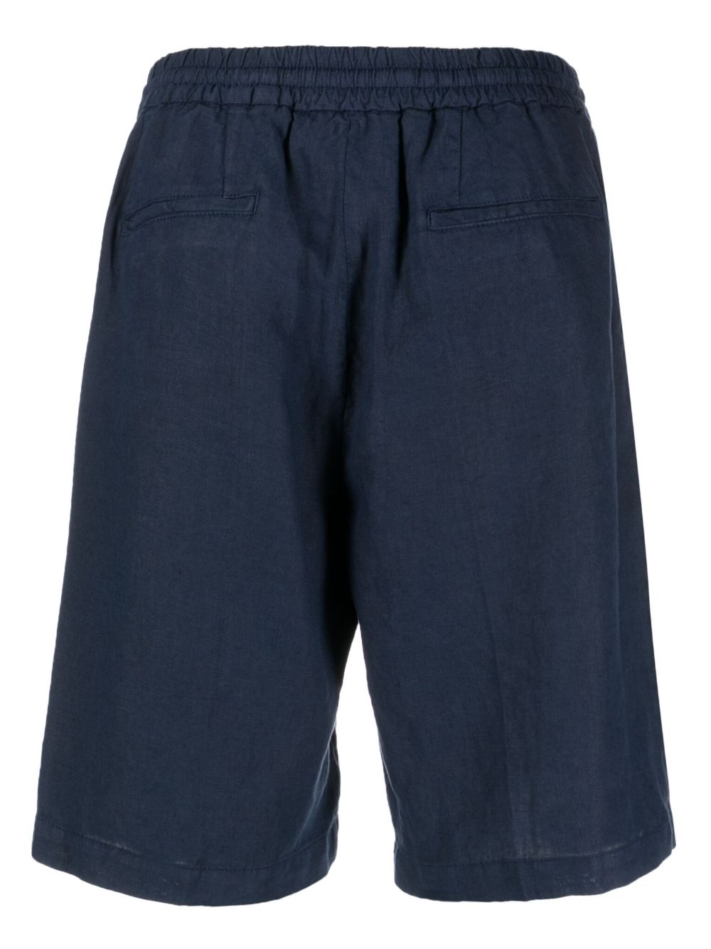 Lardini drawstring-waist Linen Bermuda Shorts Blue Men Bermuda Shorts Maison-Kitsune