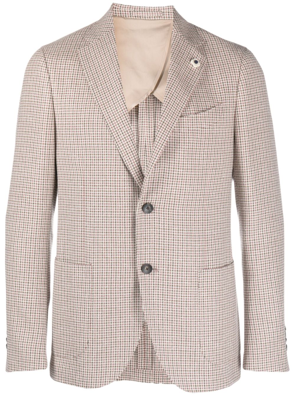 Lardini Pota houndstooth-pattern Blazer Neutrals Maison-Kitsune Men Blazers