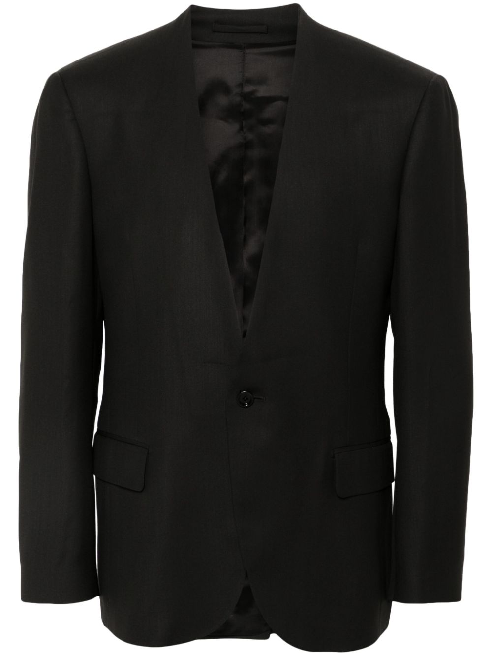 Maison-Kitsune Blazers Men Lardini single-breasted Blazer Black