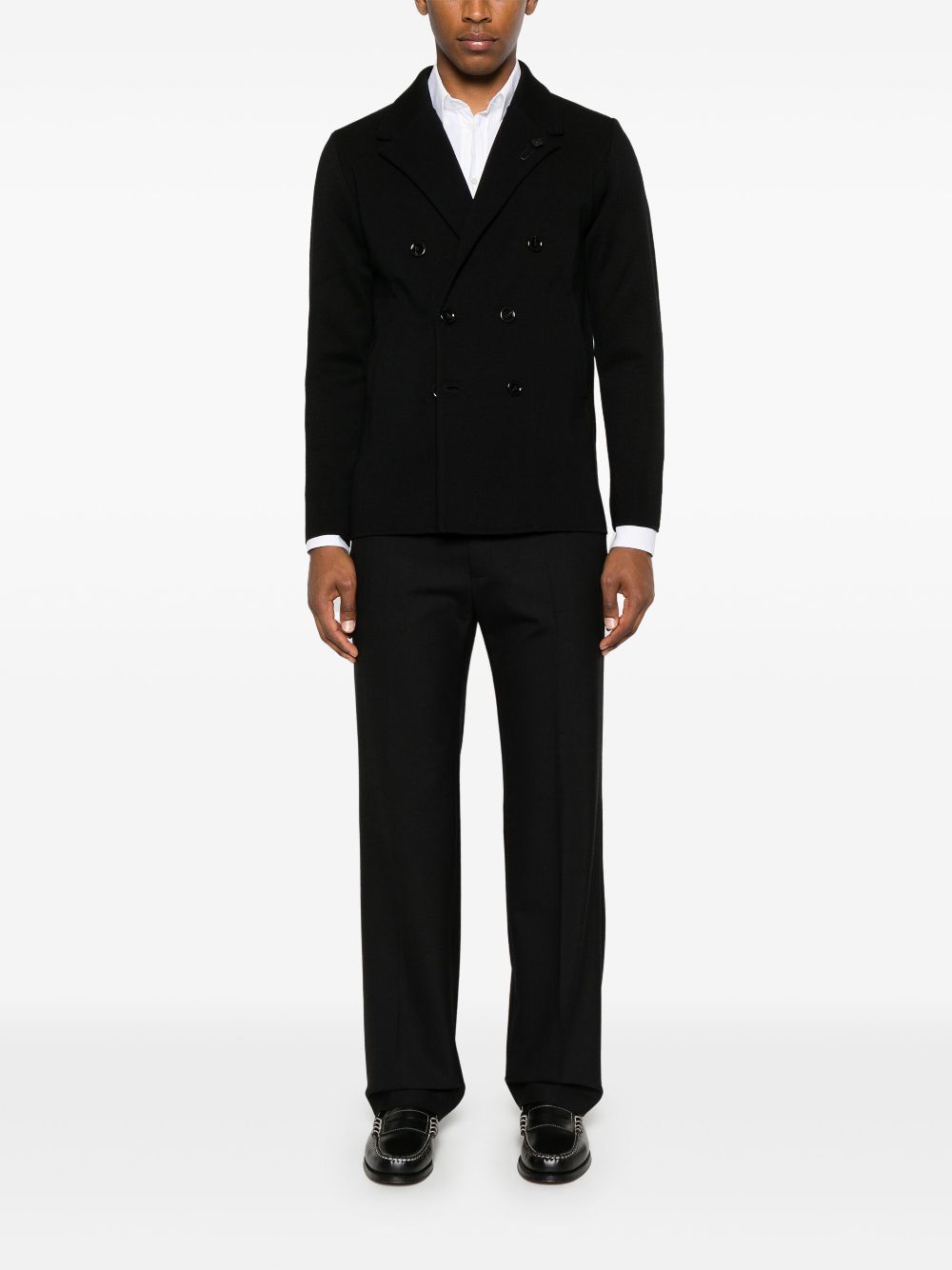 Lardini double-breasted Cardigan Black Maison-Kitsune Men Cardigans