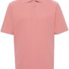 Men Polo Shirts Maison-Kitsune Lardini short-sleeve Cotton Polo Shirt Pink