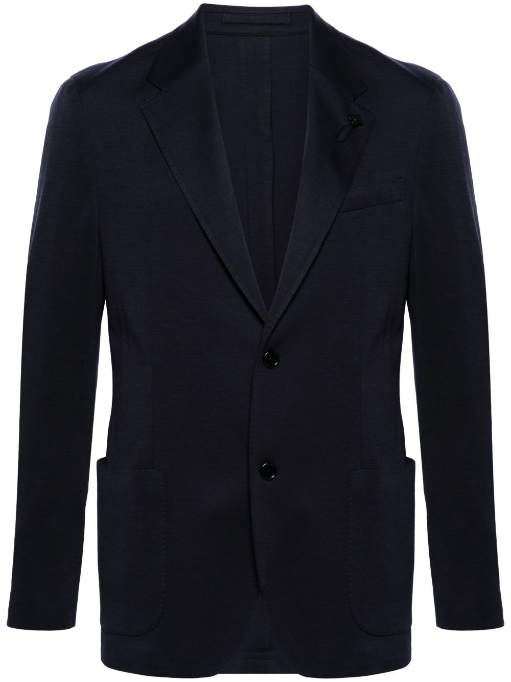 Maison-Kitsune Blazers Men Lardini single-breasted wool-blend Blazer Blue