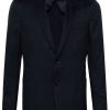 Maison-Kitsune Blazers Men Lardini single-breasted Twill Blazer Blue