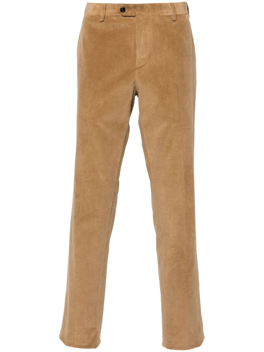Maison-Kitsune Lardini Corduroy Trousers Brown Men Regular-Fit & Straight Leg Pants