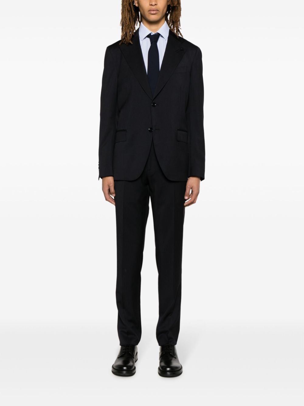 Lardini single-breasted Wool Suit Blue Men Single Breasted Suits Maison-Kitsune