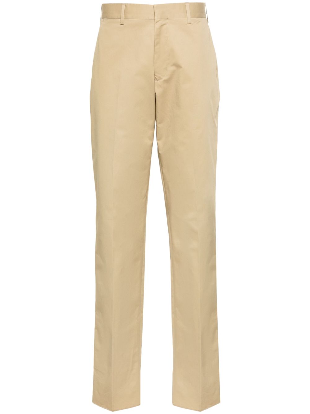 Maison-Kitsune Lardini mid-rise Tapered Chinos Neutrals Men Chinos