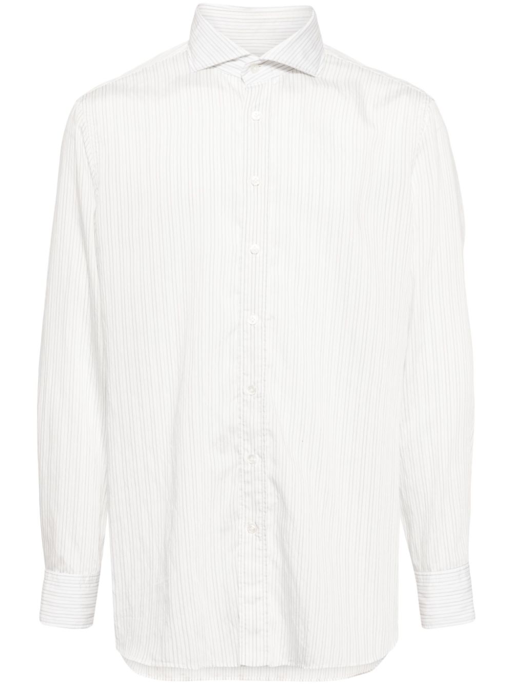 Lardini Striped button-up Shirt White Men Shirts Maison-Kitsune