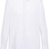 Lardini Striped linen-blend Shirt White Men Shirts Maison-Kitsune