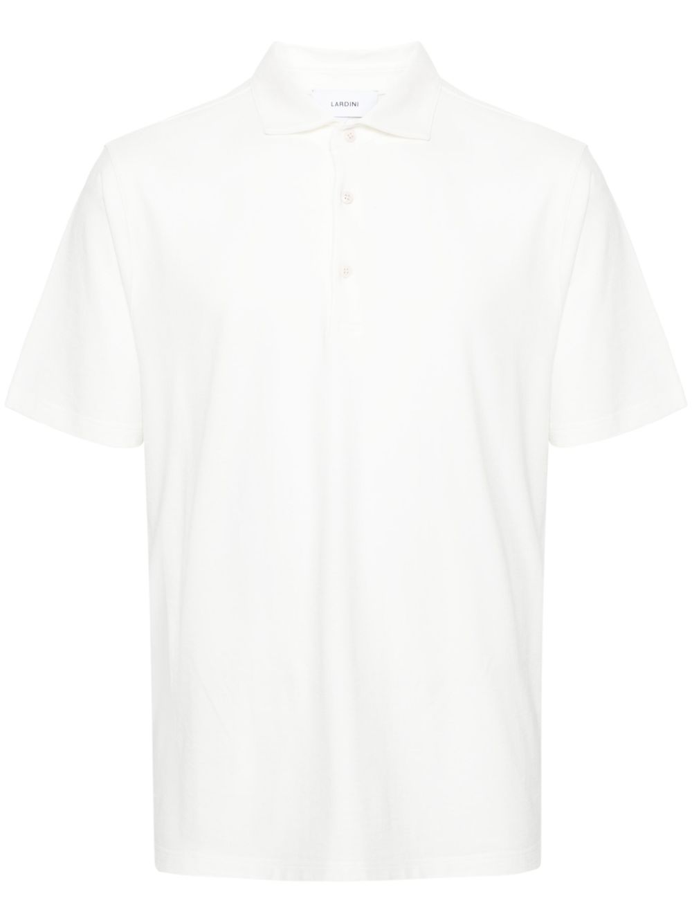 Maison-Kitsune Lardini Cotton Polo Shirt White Men Polo Shirts