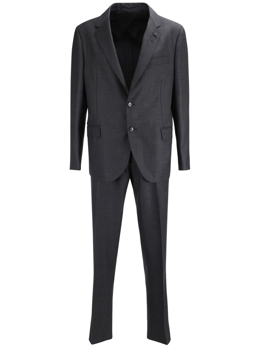 Maison-Kitsune Lardini Wool single-breasted Suit Grey Men Single Breasted Suits
