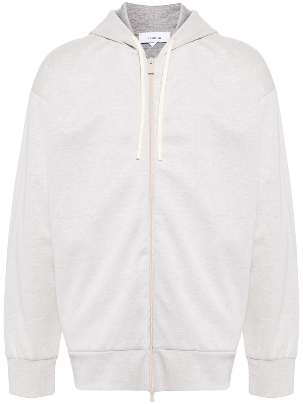 Maison-Kitsune Hoodies Men Lardini zip-up Hoodie White