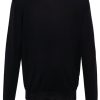 Lardini crew-neck long-sleeve Jumper Blue Men Knitted Sweaters Maison-Kitsune
