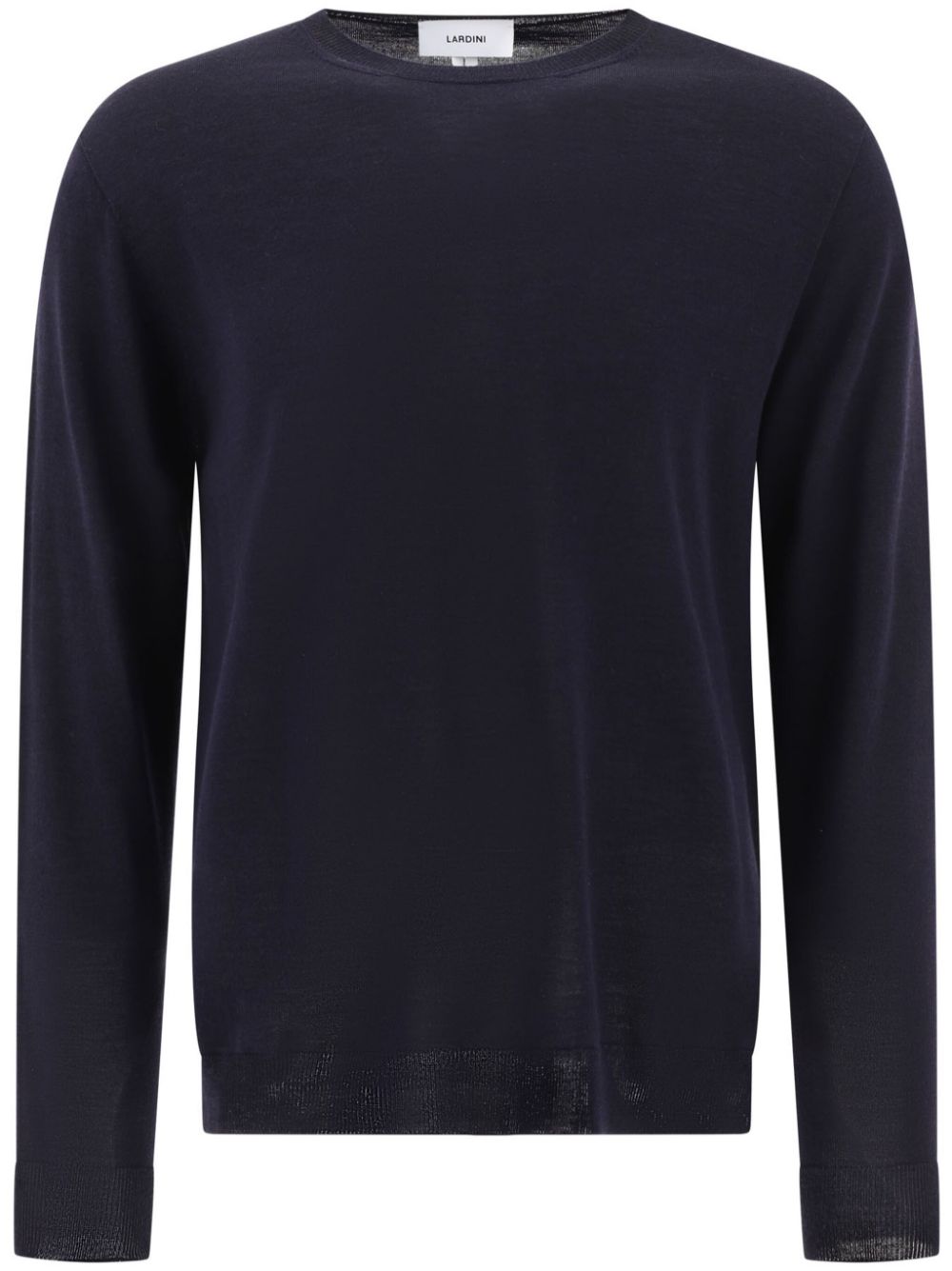Lardini Knitted wool-silk Blend Jumper Blue Men Knitted Sweaters Maison-Kitsune