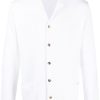 Maison-Kitsune Lardini spread-collar long-sleeved Shirt White Men Shirts