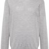 Lardini Virgin Wool Jumper Grey Men Knitted Sweaters Maison-Kitsune