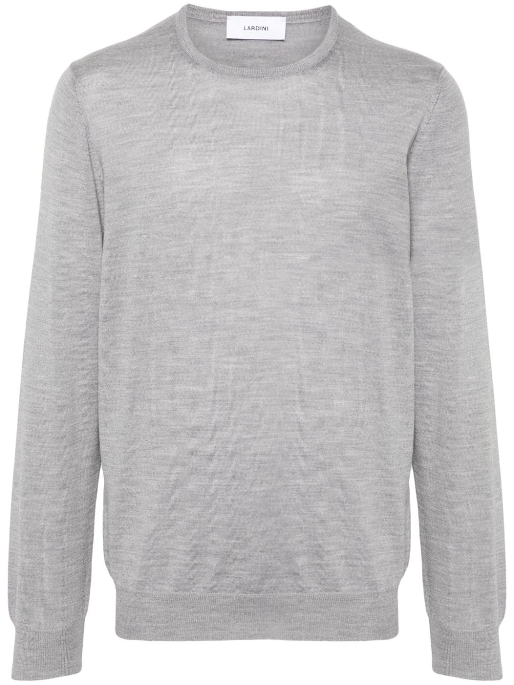 Lardini Virgin Wool Jumper Grey Men Knitted Sweaters Maison-Kitsune