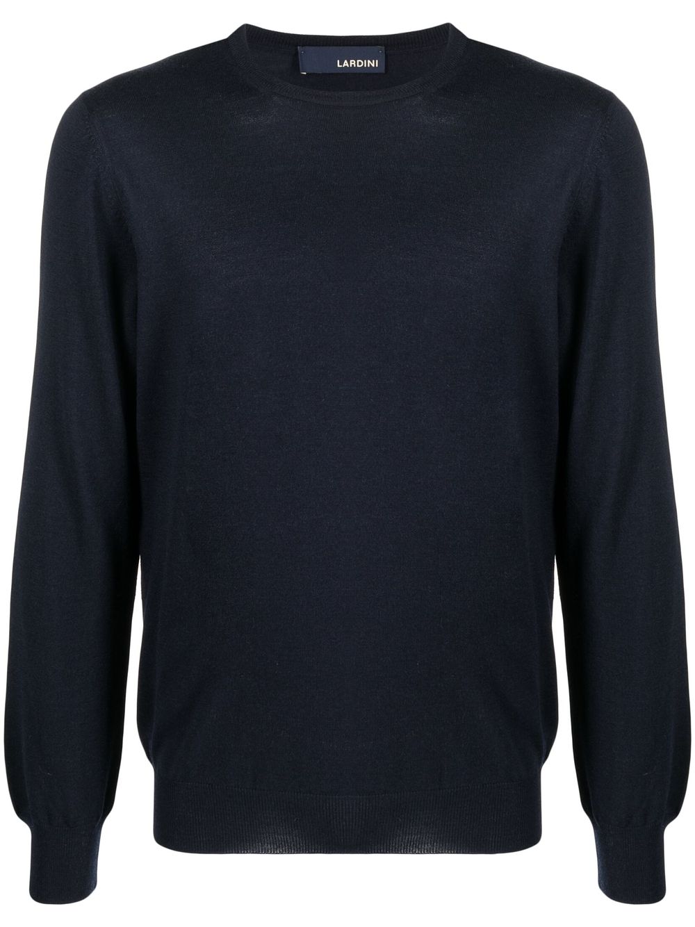 Maison-Kitsune Sweatshirts Men Lardini fine-knit Wool Sweatshirt Blue