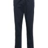 Men Tapered Pants Maison-Kitsune Lardini mid-rise Tapered Chinos Blue